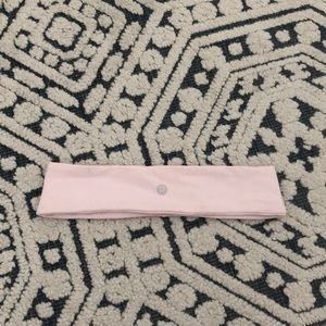 Light pink lululemon headband